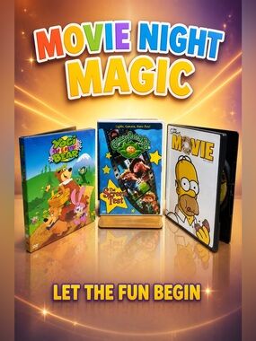 Movies Yogi Bear, Cabbage Patch Kids & The Simpsons DVDs Lot of 3